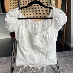 White short sleeve blouse